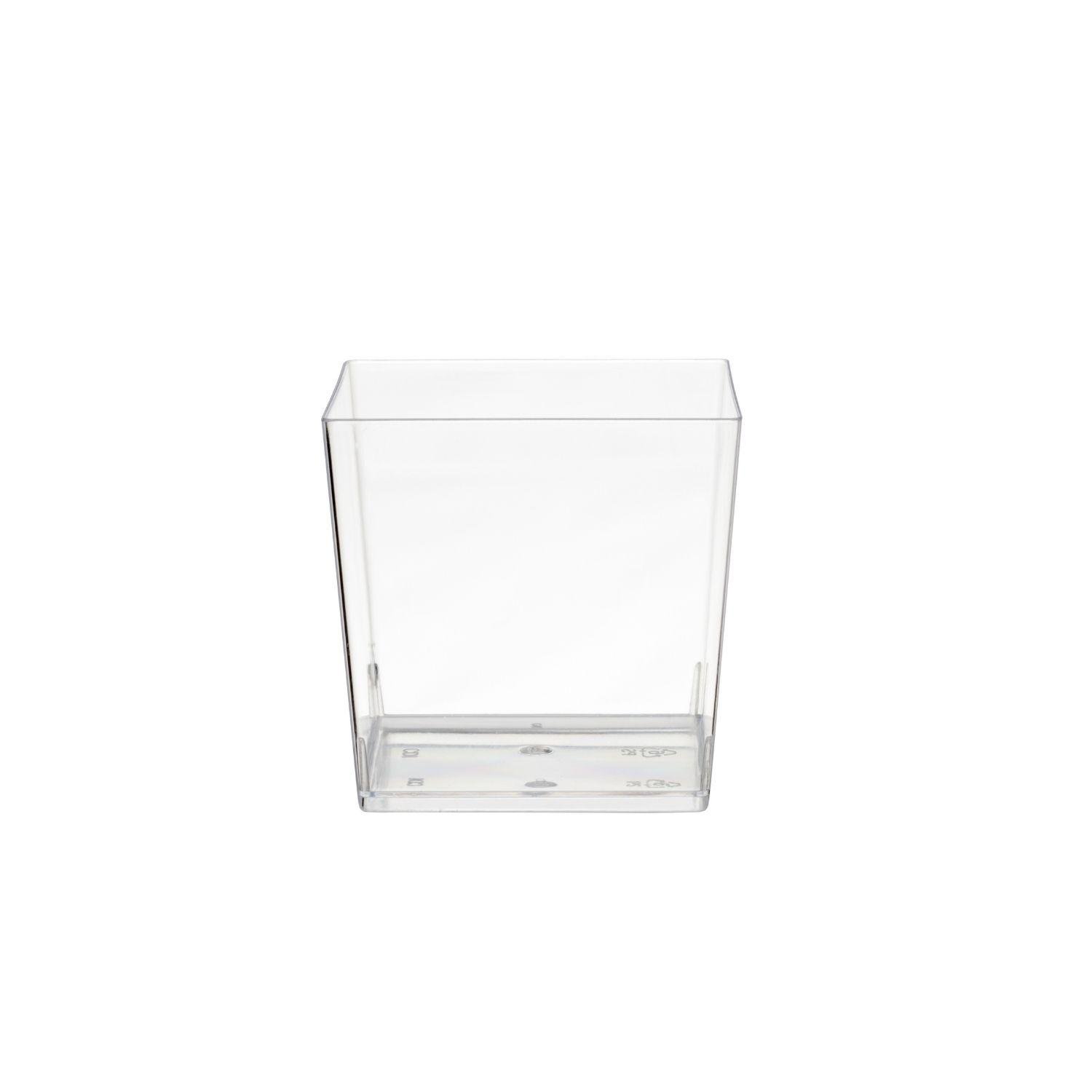 3.6 Oz. Clear Square Mousse Cups - 10 Ct.