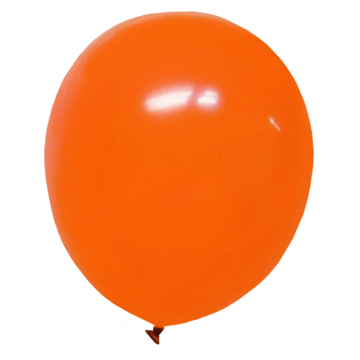 12 In. Orange Latex Balloons - 10 Ct.