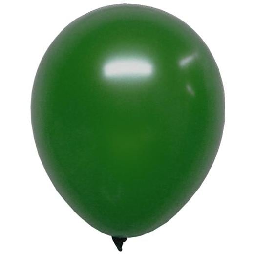 Alternate image of 12 In. Dark Green Pearlized Balloons - 10 Ct.
