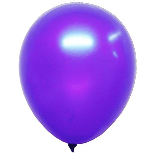 Alternate image of 12 In. Purple Pearlized Balloons - 10 Ct.
