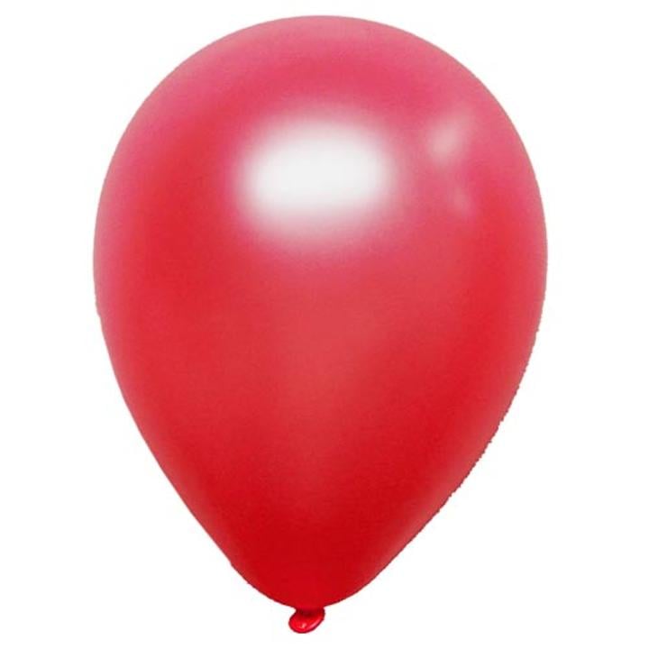 12 In. Red Pearlized Balloons - 10 Ct.