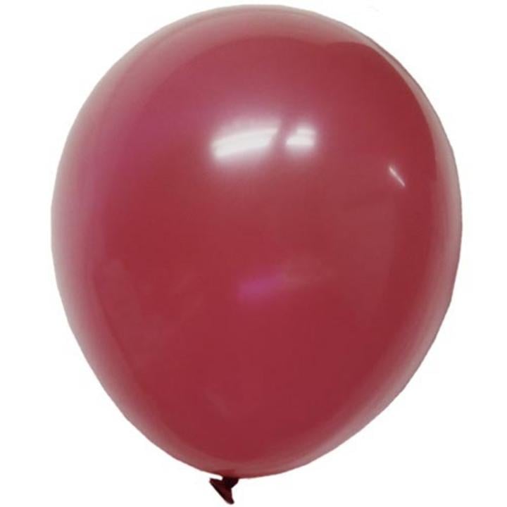 9 In. Burgundy Latex Balloons - 20 Ct.