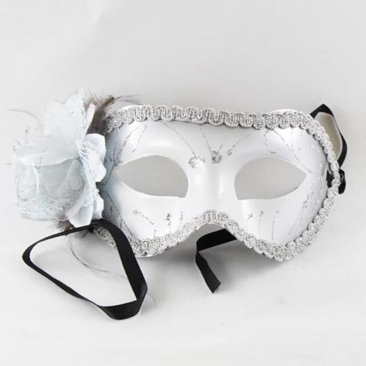 Silver Venetian Flower Masks