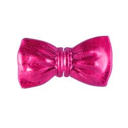 7in. Cerise Holographic Bow Tie