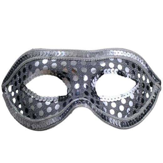 Main image of Silver Sequin Face Mask