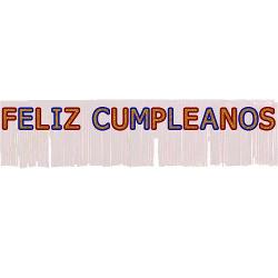 8 Ft. "Feliz Cumpleanos" Fringe Banner