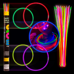 22in. Assorted Glow Necklaces (50)
