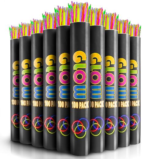 Main image of 22 inch. Glow Necklaces Assorted Neon Colors - 1200