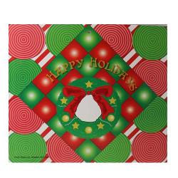 Happy Holidays Wreath Poster