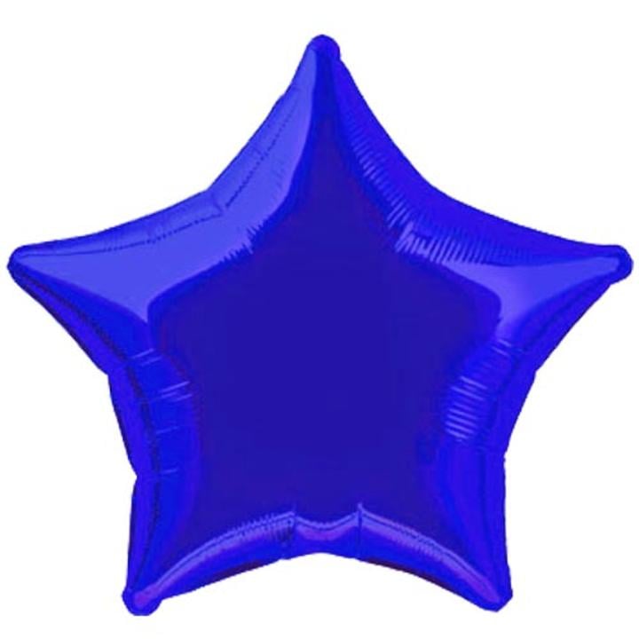 18 In. Dark Blue Star Mylar Balloon