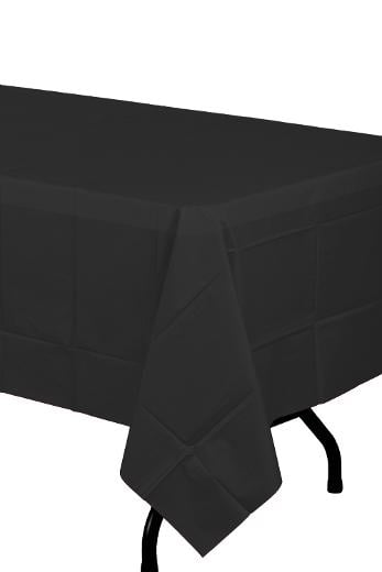 Alternate image of Black plastic table cover