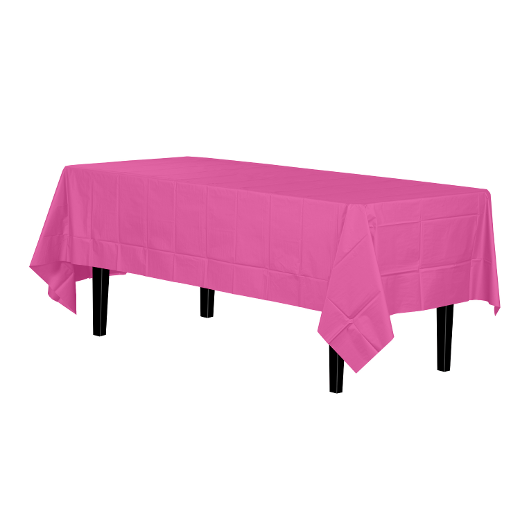 Main image of Cerise plastic table cover (Case of 48)