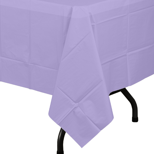 Alternate image of Lavender plastic table cover(Case of 48)