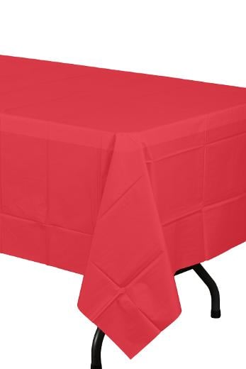 Alternate image of Red plastic table cover