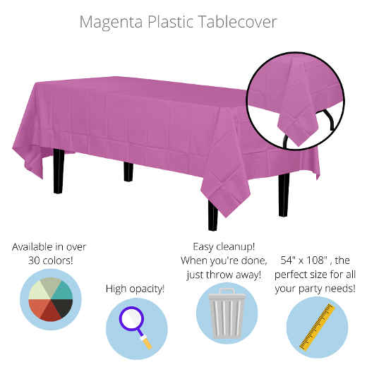 Alternate image of Magenta Table Cover