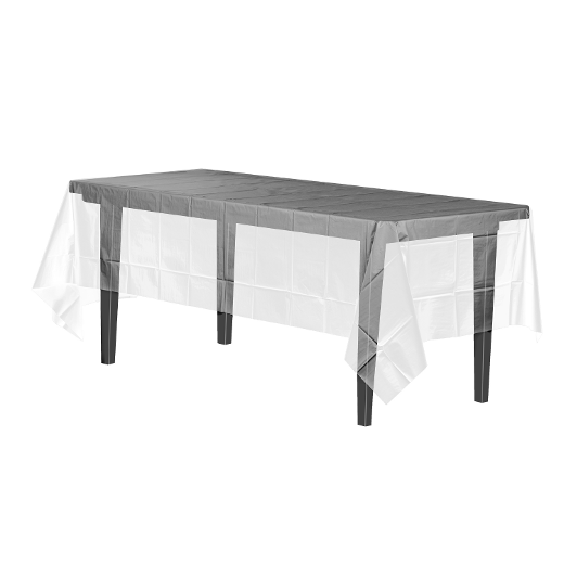 Main image of Clear plastic table cover (Case of 48)