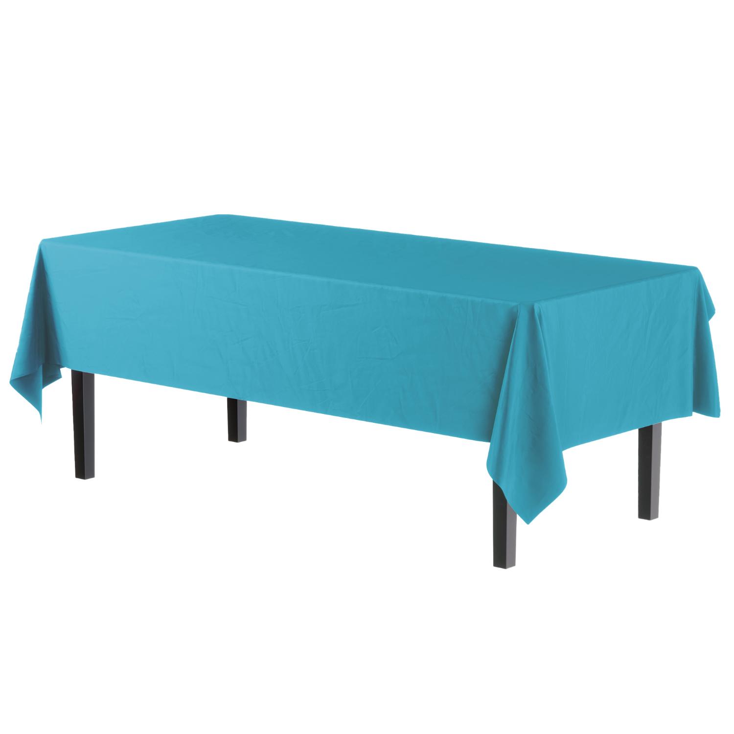 Premium Turquoise Table Cover - 96 Ct.