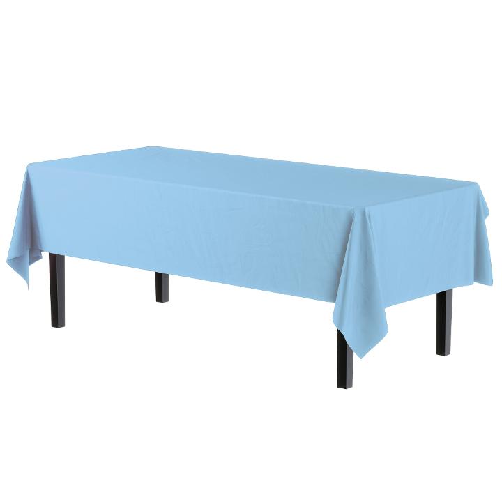 Premium Light Blue Table Cover - 96 Ct.