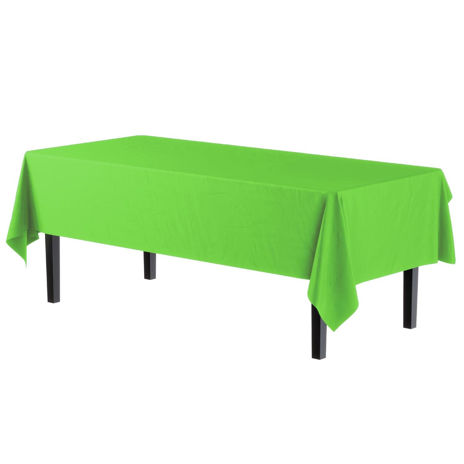 Premium Lime Green Table Cover - 96 Ct.