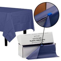 54 In. X 100 Ft. Select A Size Table Cover-Navy - Case of 6