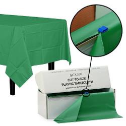 54 In. X 100 Ft. Select A Size Table Cover-Emerald Green - Case of 6