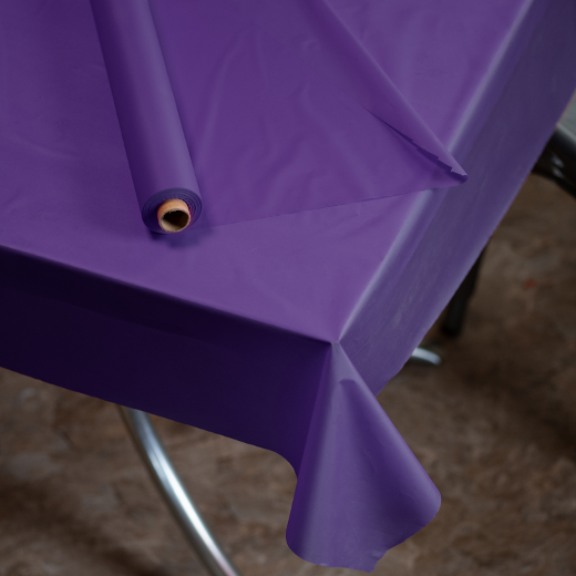 Alternate image of 40 In. X 300 Ft. Premium Purple Table Roll