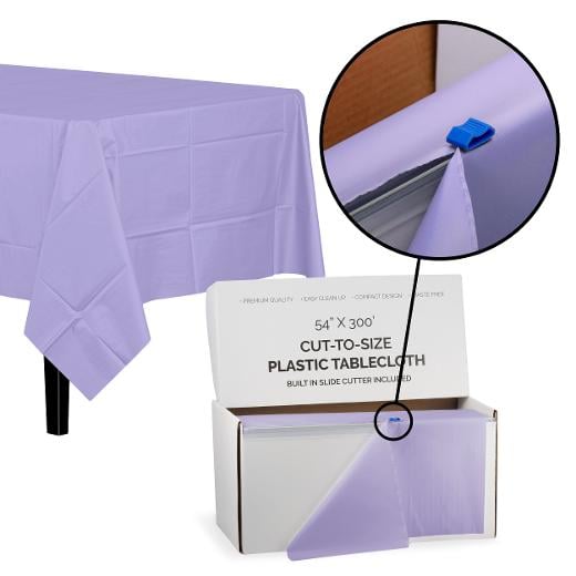 Alternate image of 54 In. X 300 Ft. Select A Size Table Cover - Lavender