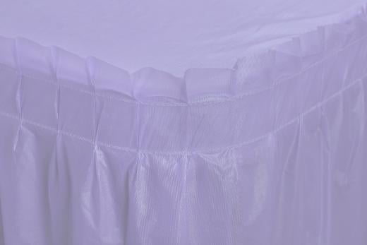 Alternate image of Lavender Plastic Table Skirt