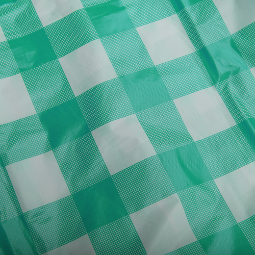 Alternate image of 54in. x 108in. Printed Plastic Table cover Green Gingham - 48 ct.