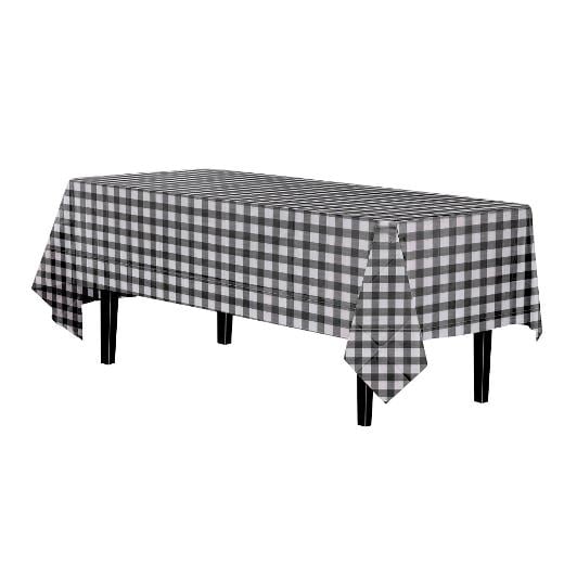 Main image of Black Gingham Table Cover