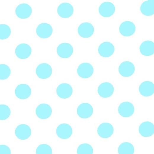 Alternate image of Light Blue Polka Dot plastic table cover (Case)