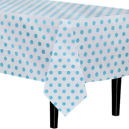 Alternate image of Light Blue Polka Dot Table Cover