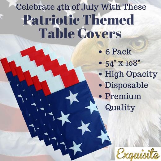 Main image of American Flag Tablecloth - 6 pack