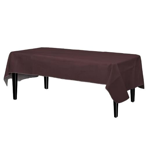 Main image of Brown Flannel Backed Table Cover 54 in. x 70 in.