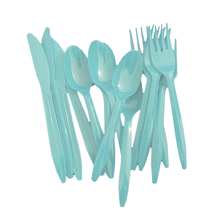 Light Blue Cutlery Combo Pack - 48 Ct.