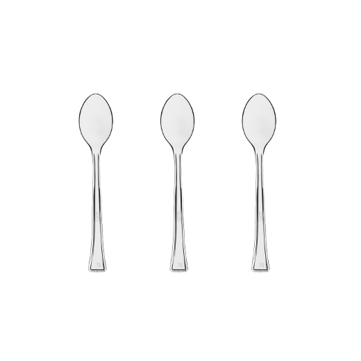 Main image of Clear Plastic Tasting Spoons - 48 Ct.