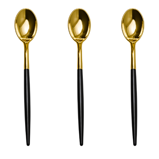 Main image of Trendables Spoons Black/Gold - 20 Ct.