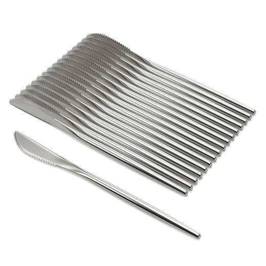 Main image of Trendables Gloss Silver Plastic Knives - 20 Ct.