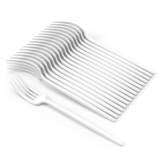 Main image of Trendables Gloss White Plastic Forks - 20 Ct.