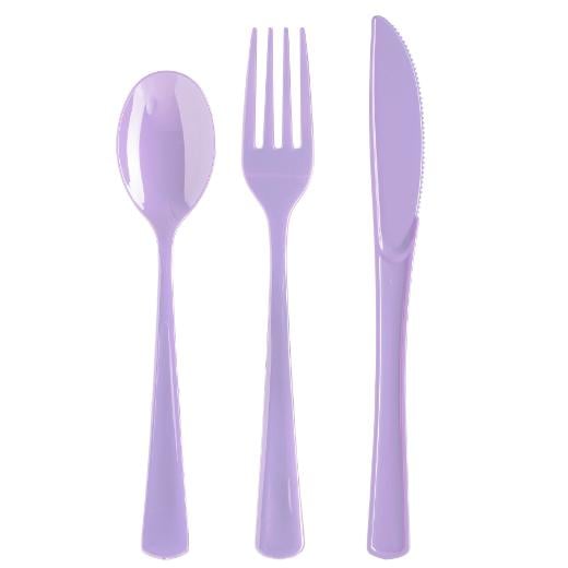 Lavender Cutlery Combo Pack - 24 Ct.