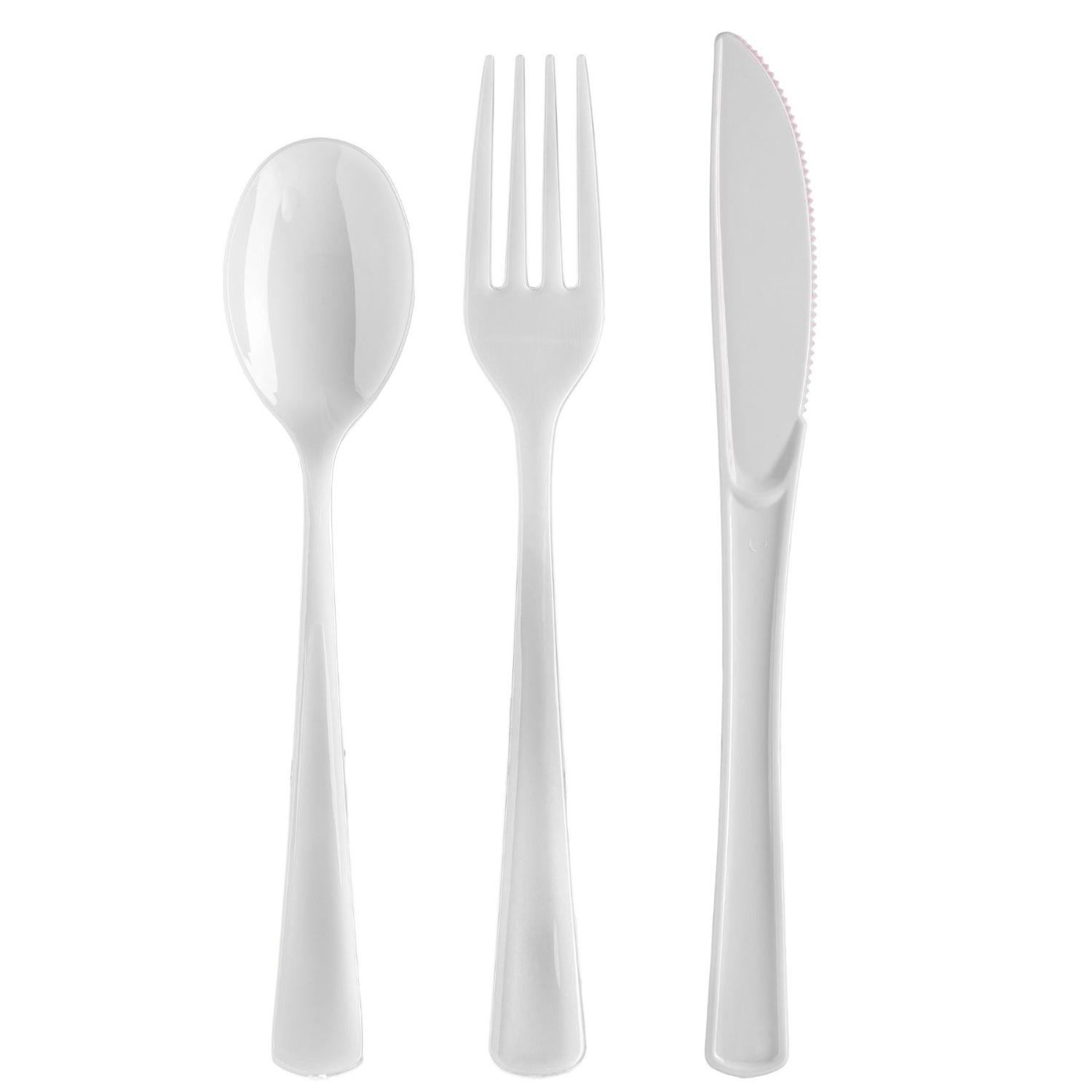White Cutlery Combo Pack - 24 Ct.