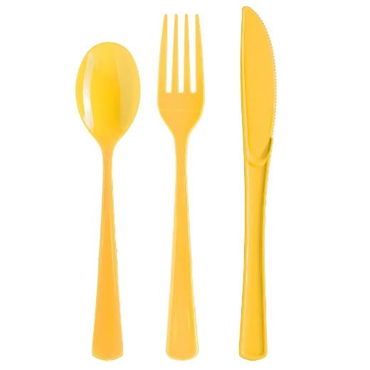 Main image of Yellow Cutlery Combo Pack - 24 Ct.
