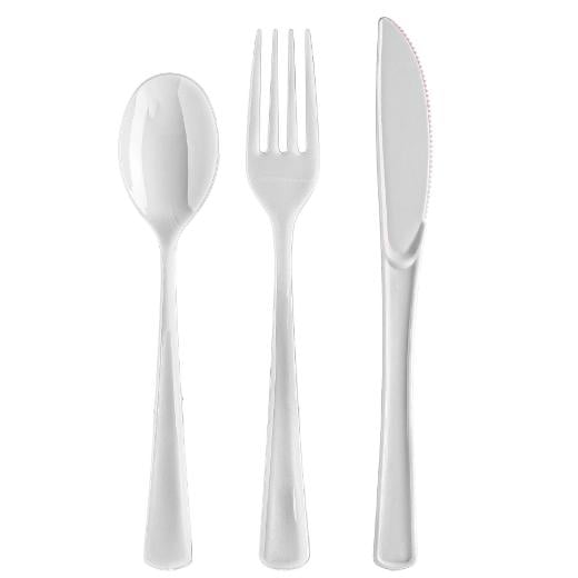Main image of Clear Cutlery Combo Pack - 24 Ct.