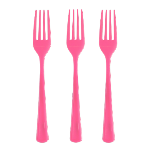 Main image of Plastic Forks 50 ct. Cerise - 1200 ct.