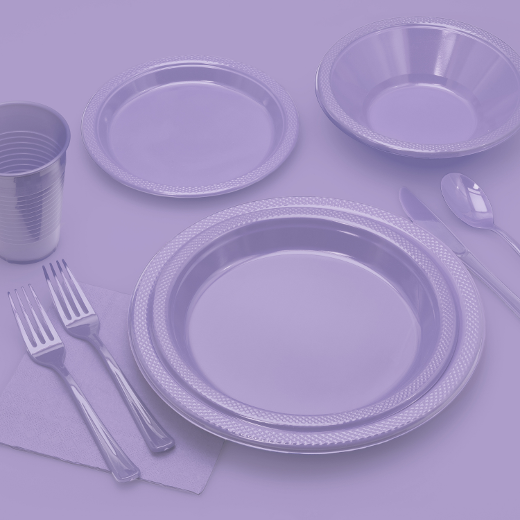 Alternate image of Plastic Forks Lavender - 1200 ct.
