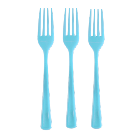 Main image of Plastic Forks Light Blue - 1200 ct.