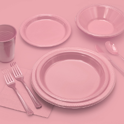 Plastic Forks Pink - 1200 ct.