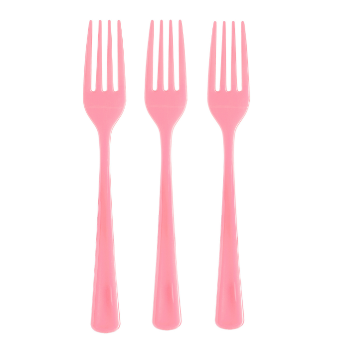 Plastic Forks Pink - 1200 ct.