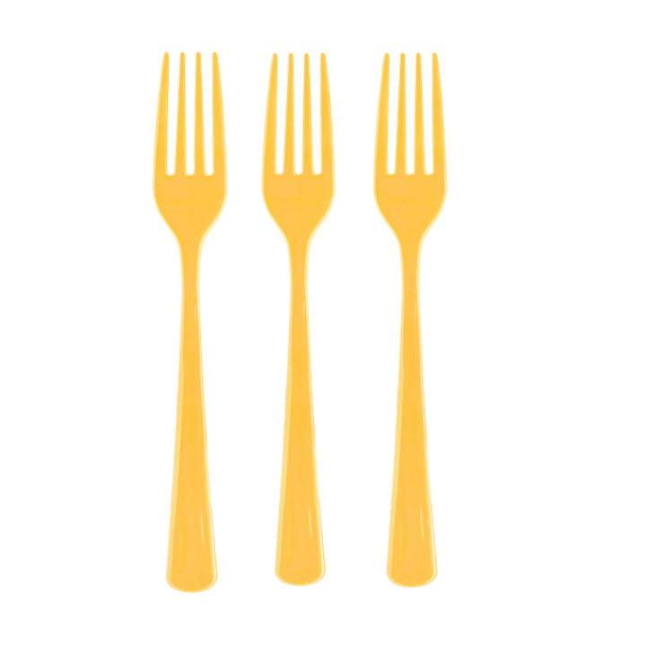 Plastic Forks Yellow - 1200 ct.