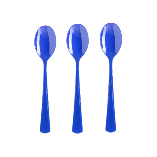 Main image of Plastic Spoons Dark Blue - 1200 ct.